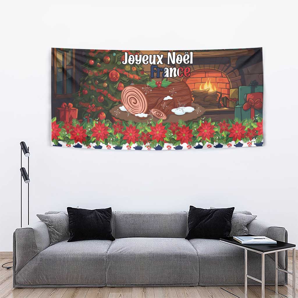 France Christmas Tapestry Buche De Noel - Wonder Print Shop
