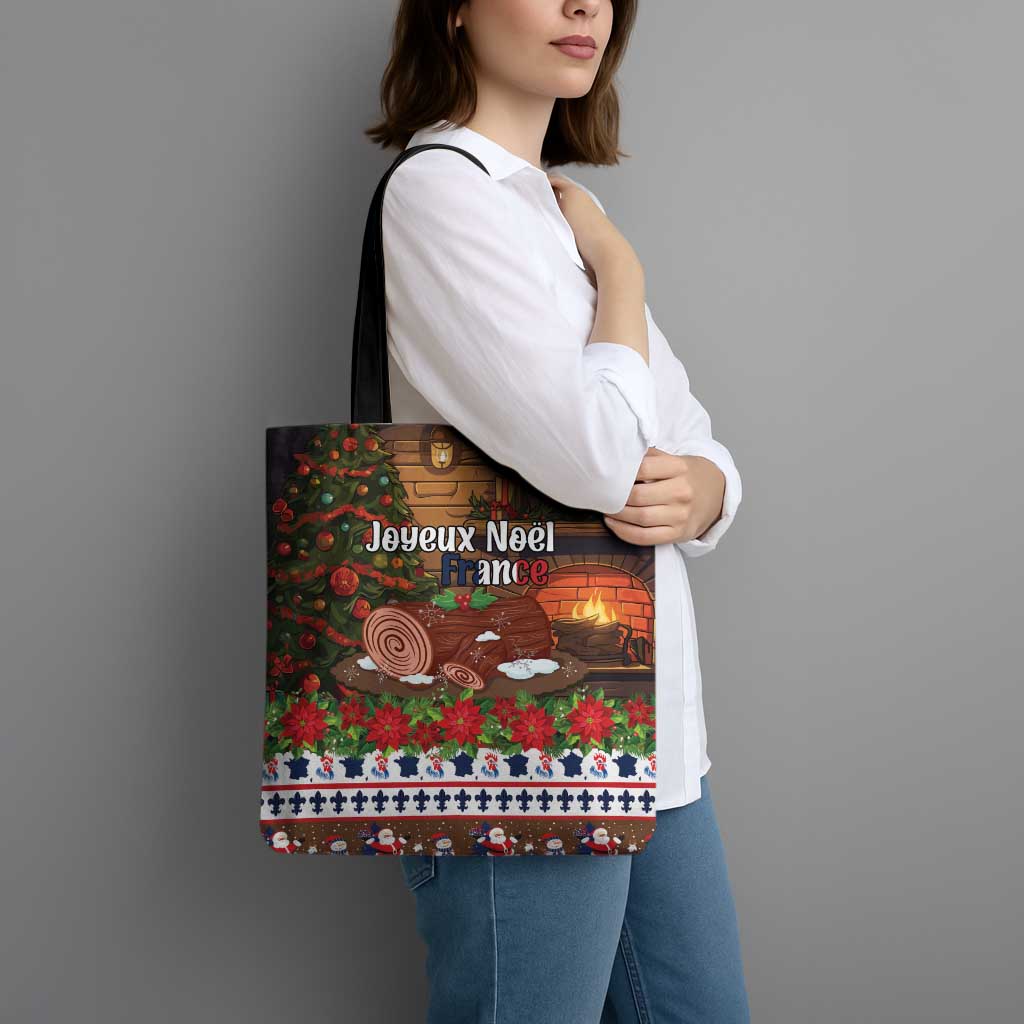 France Christmas Tote Bag Buche De Noel - Wonder Print Shop