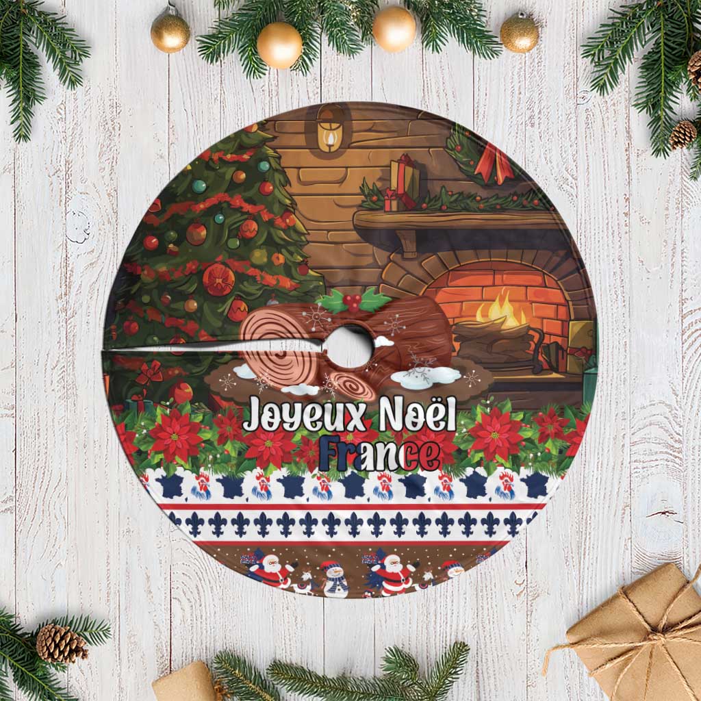 France Christmas Tree Skirt Buche De Noel - Wonder Print Shop