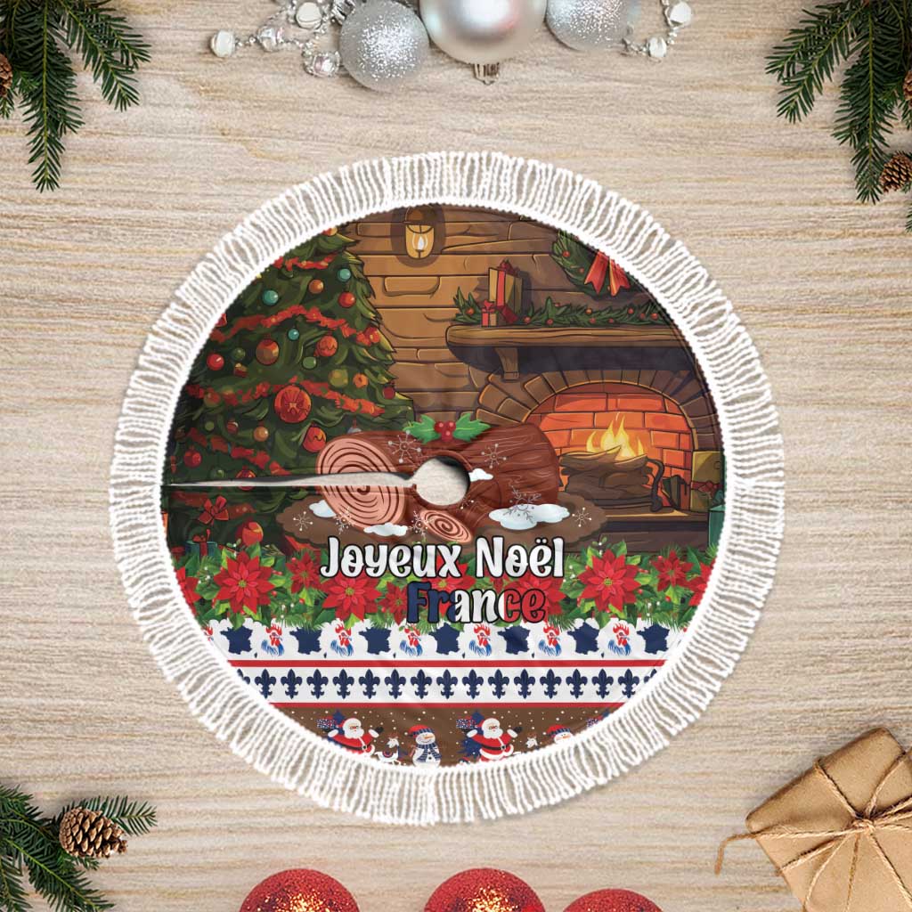France Christmas Tree Skirt Buche De Noel - Wonder Print Shop