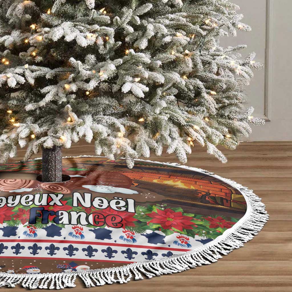 France Christmas Tree Skirt Buche De Noel - Wonder Print Shop