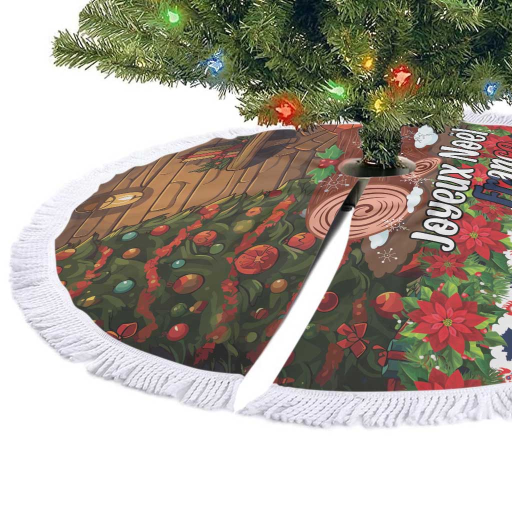 France Christmas Tree Skirt Buche De Noel - Wonder Print Shop