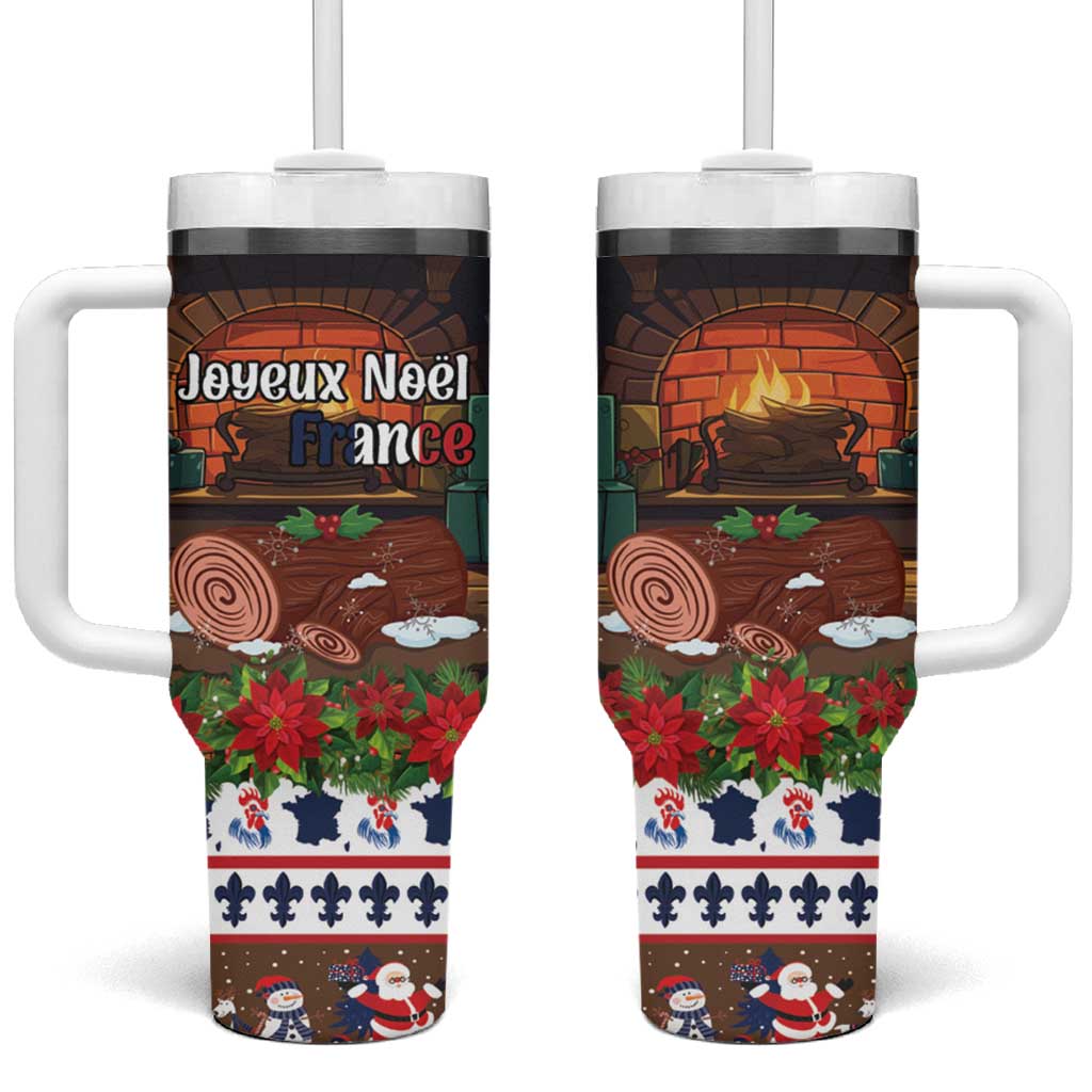 France Christmas Tumbler With Handle Buche De Noel - Wonder Print Shop