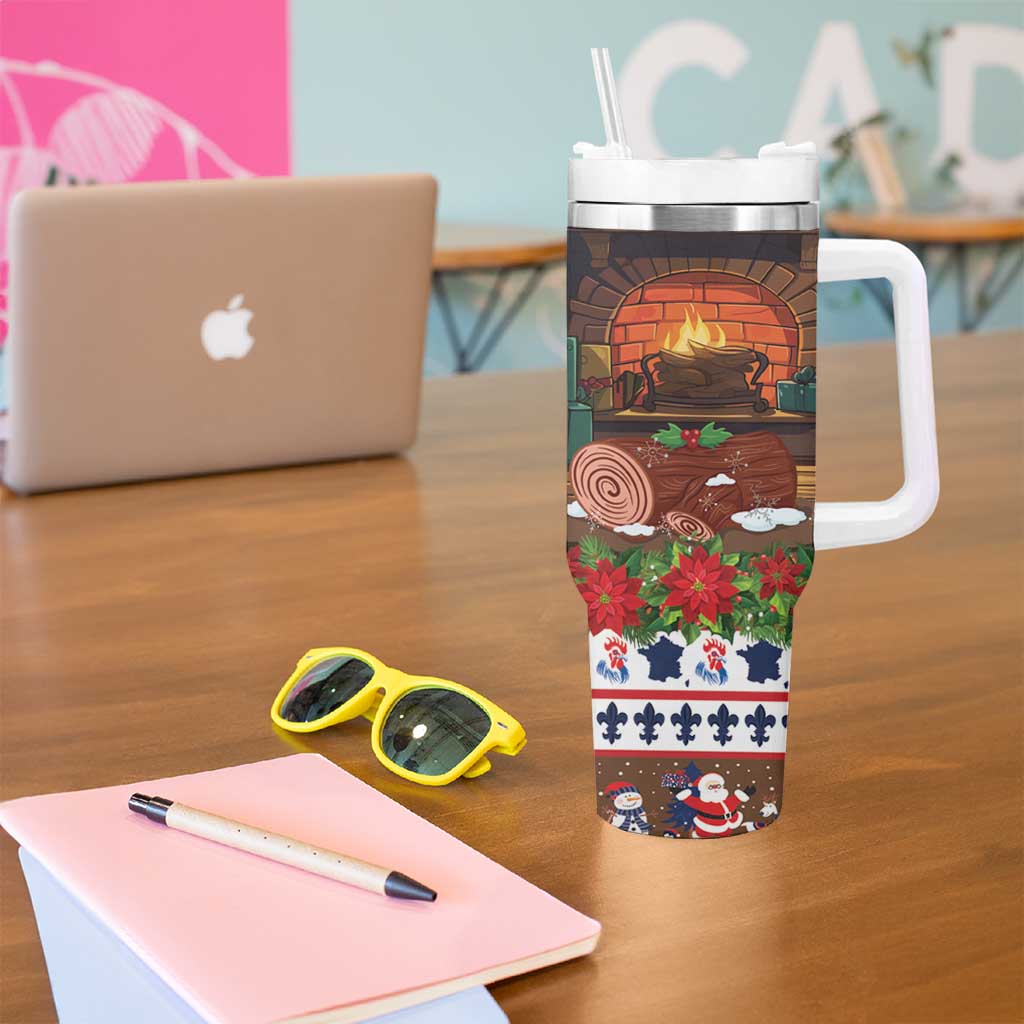 France Christmas Tumbler With Handle Buche De Noel - Wonder Print Shop