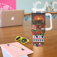 France Christmas Tumbler With Handle Buche De Noel - Wonder Print Shop