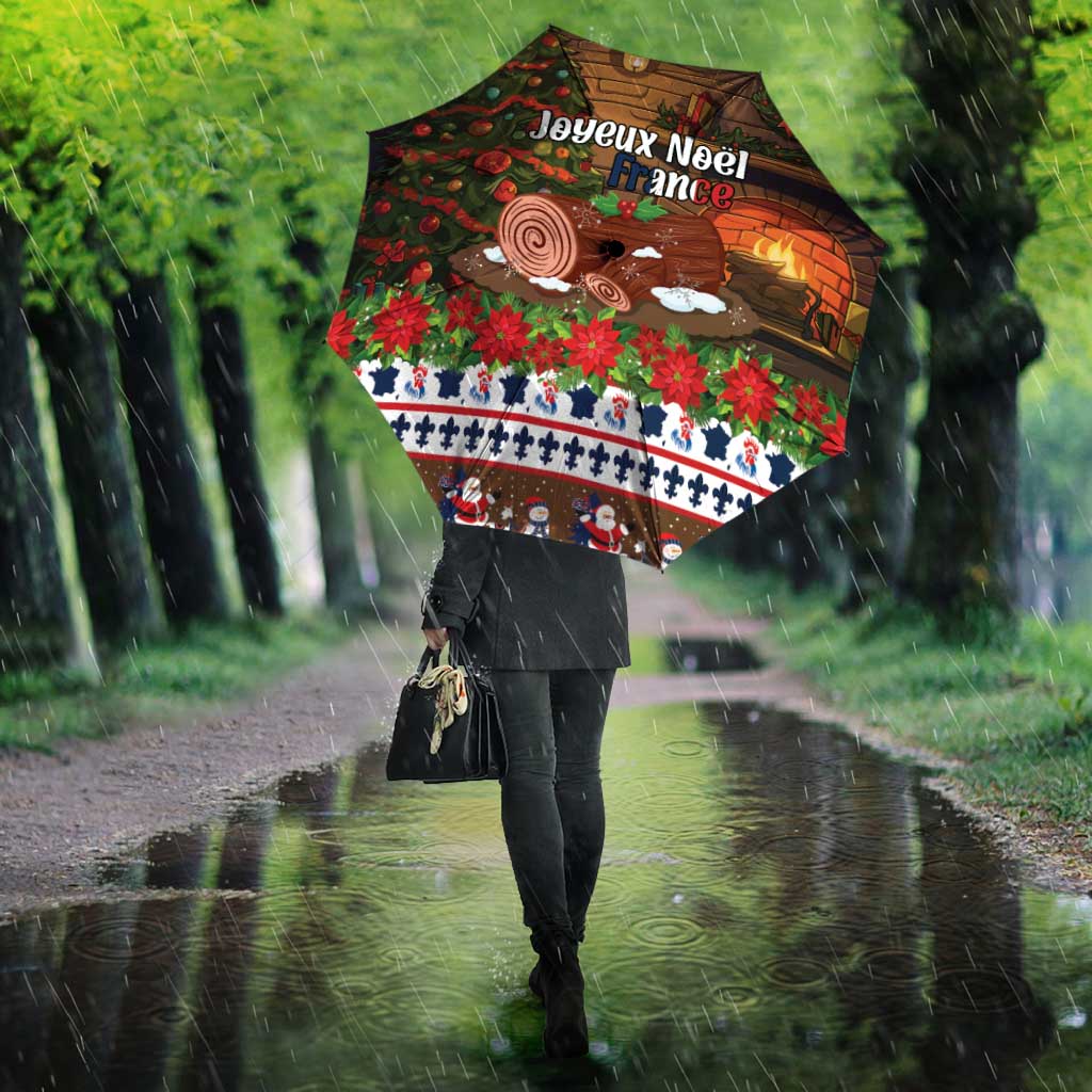France Christmas Umbrella Buche De Noel - Wonder Print Shop