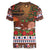 France Christmas Women V-Neck T-Shirt Buche De Noel - Wonder Print Shop