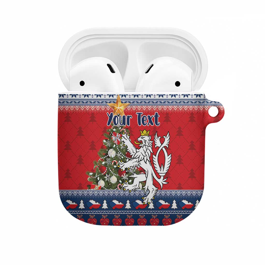 Czech Republic Christmas Personalized AirPods Case Vesele Vanoce - Wonder Print Shop