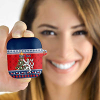 Czech Republic Christmas Personalized AirPods Case Vesele Vanoce - Wonder Print Shop