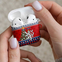 Czech Republic Christmas Personalized AirPods Case Vesele Vanoce - Wonder Print Shop