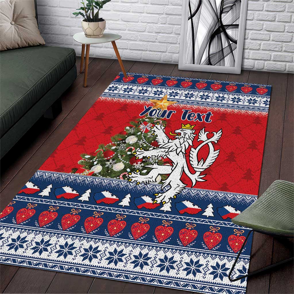 Czech Republic Christmas Personalized Area Rug Vesele Vanoce - Wonder Print Shop