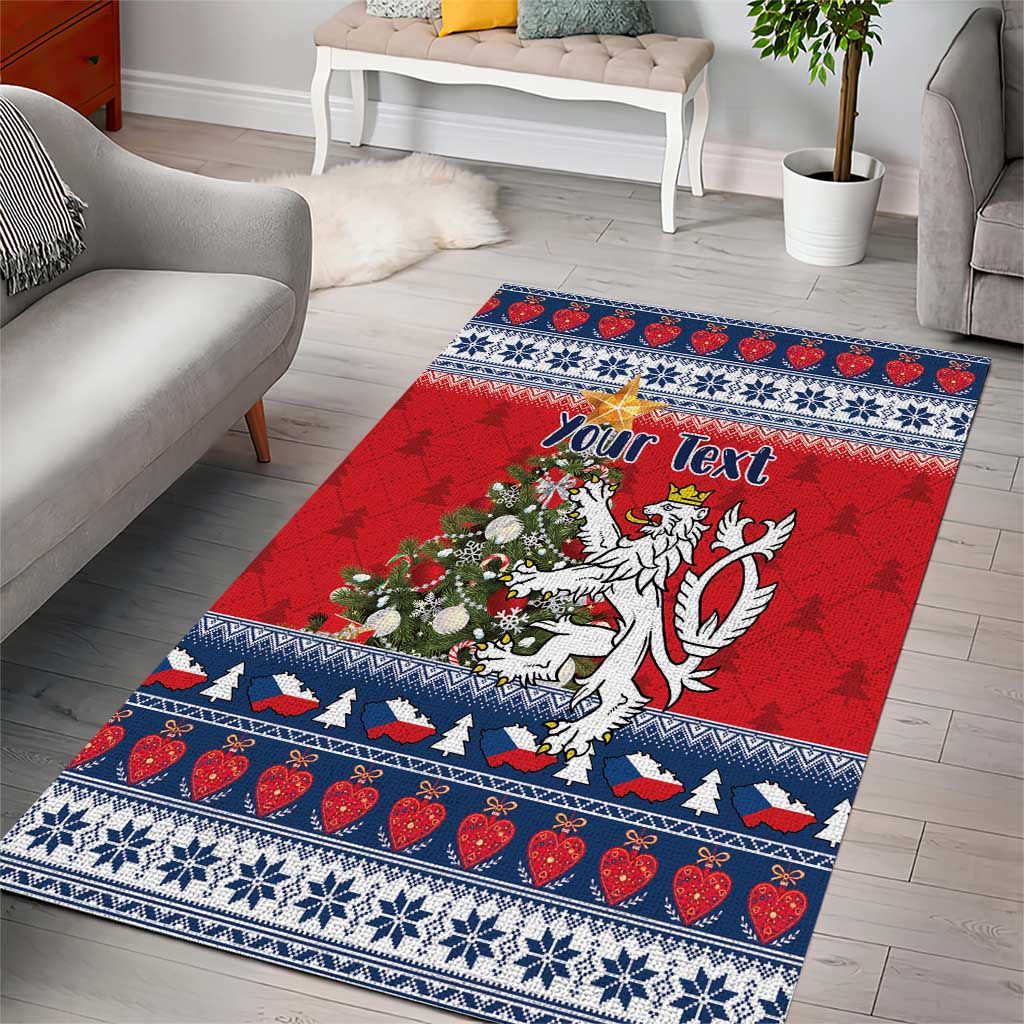 Czech Republic Christmas Personalized Area Rug Vesele Vanoce - Wonder Print Shop