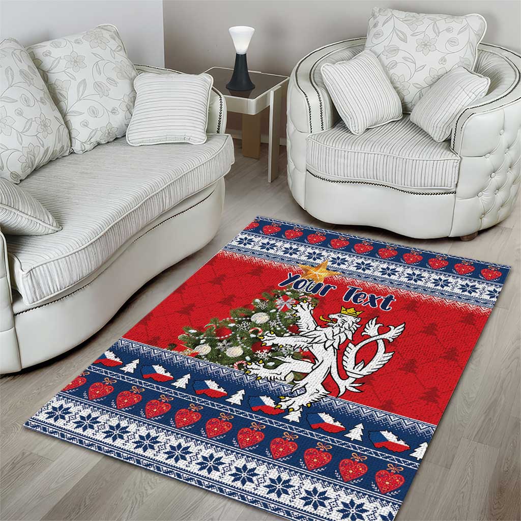 Czech Republic Christmas Personalized Area Rug Vesele Vanoce - Wonder Print Shop