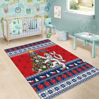 Czech Republic Christmas Personalized Area Rug Vesele Vanoce - Wonder Print Shop