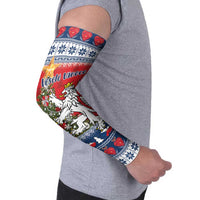Czech Republic Christmas Personalized Arm Sleeves Vesele Vanoce - Wonder Print Shop