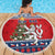 Czech Republic Christmas Personalized Beach Blanket Vesele Vanoce - Wonder Print Shop