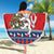Czech Republic Christmas Personalized Beach Blanket Vesele Vanoce - Wonder Print Shop