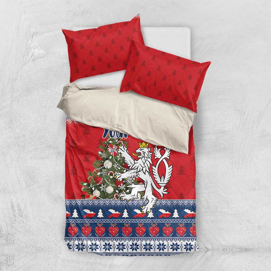 Czech Republic Christmas Personalized Bedding Set Vesele Vanoce - Wonder Print Shop