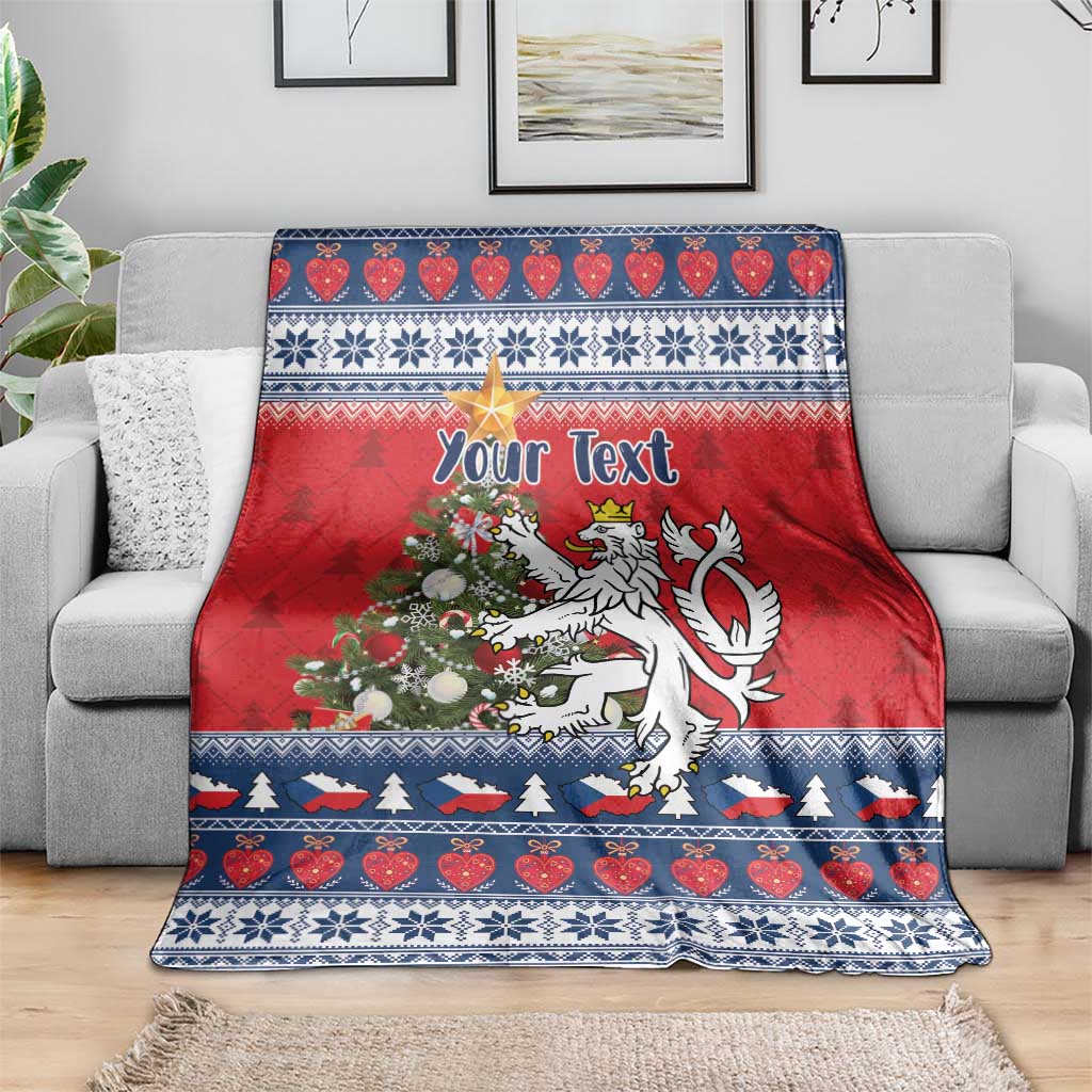 Czech Republic Christmas Personalized Blanket Vesele Vanoce - Wonder Print Shop