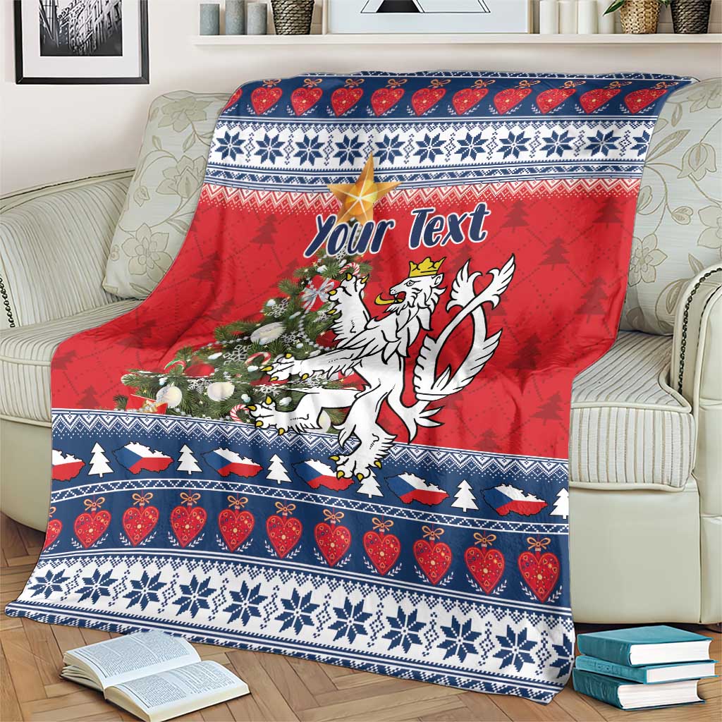 Czech Republic Christmas Personalized Blanket Vesele Vanoce - Wonder Print Shop