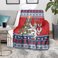 Czech Republic Christmas Personalized Blanket Vesele Vanoce - Wonder Print Shop