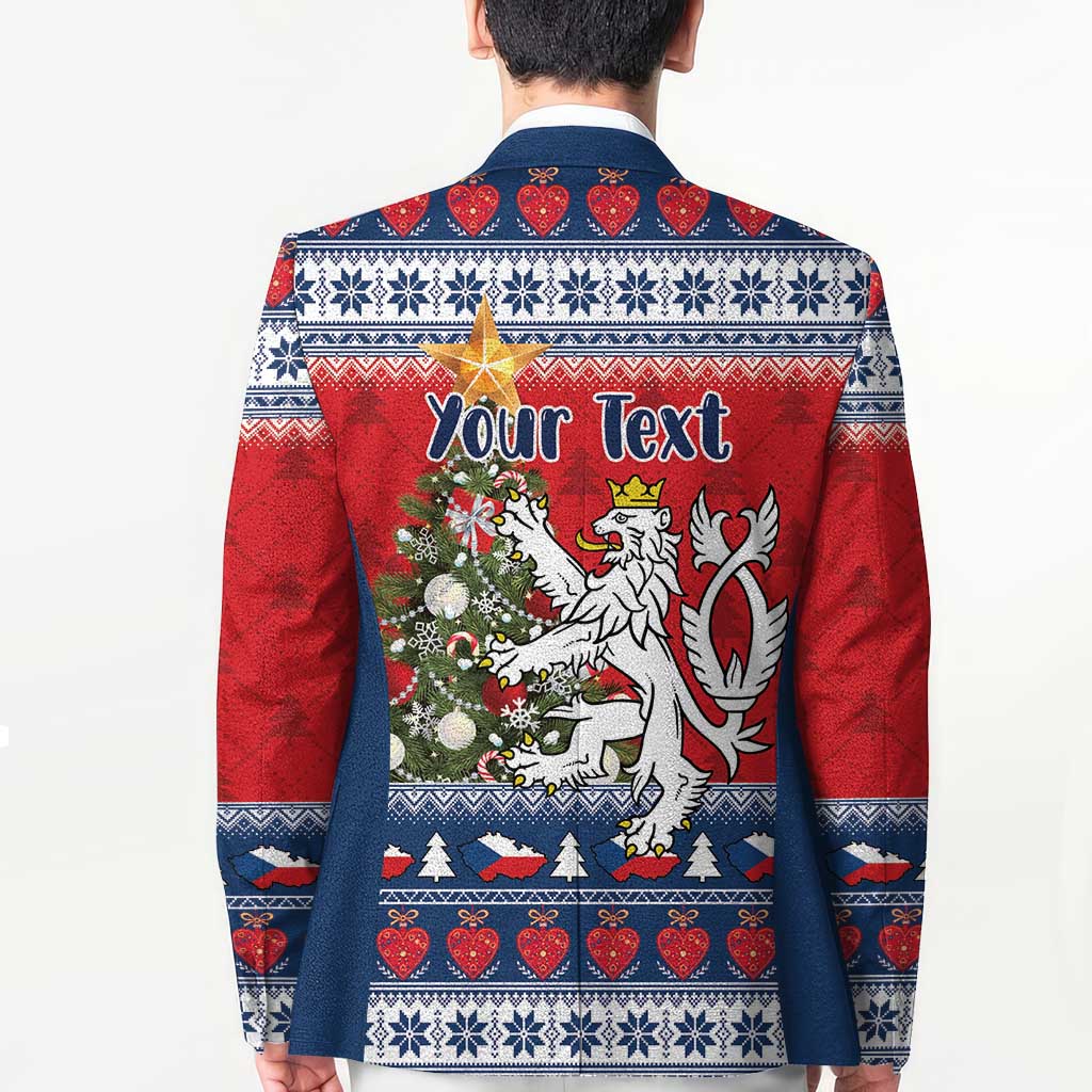 Czech Republic Christmas Personalized Blazer Vesele Vanoce - Wonder Print Shop