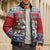 Czech Republic Christmas Personalized Bomber Puffer Jacket Vesele Vanoce - Wonder Print Shop