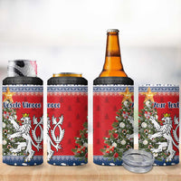 Czech Republic Christmas Personalized 4 in 1 Can Cooler Tumbler Vesele Vanoce - Wonder Print Shop