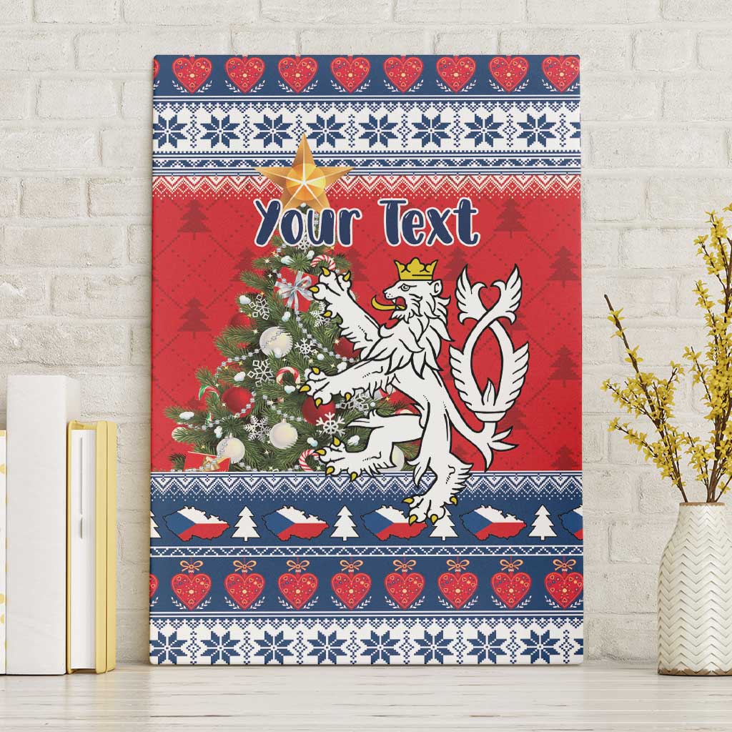 Czech Republic Christmas Personalized Canvas Wall Art Vesele Vanoce - Wonder Print Shop