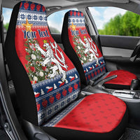 Czech Republic Christmas Personalized Car Seat Cover Vesele Vanoce - Wonder Print Shop