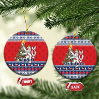 Czech Republic Christmas Personalized Ceramic Ornament Vesele Vanoce - Wonder Print Shop