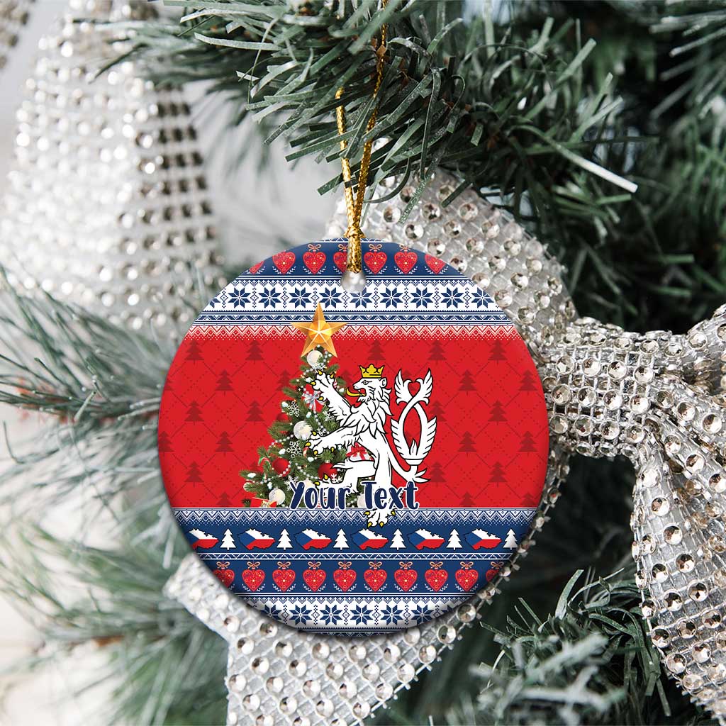 Czech Republic Christmas Personalized Ceramic Ornament Vesele Vanoce - Wonder Print Shop