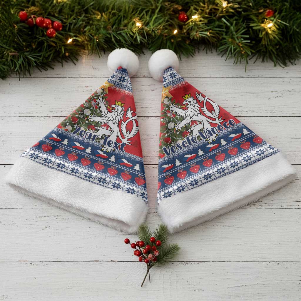 Czech Republic Christmas Personalized Christmas Santa Hat Vesele Vanoce - Wonder Print Shop