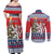 Czech Republic Christmas Personalized Couples Matching Off Shoulder Maxi Dress and Long Sleeve Button Shirt Vesele Vanoce - Wonder Print Shop