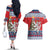 Czech Republic Christmas Personalized Couples Matching Off The Shoulder Long Sleeve Dress and Hawaiian Shirt Vesele Vanoce - Wonder Print Shop