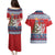 Czech Republic Christmas Personalized Couples Matching Puletasi and Hawaiian Shirt Vesele Vanoce - Wonder Print Shop