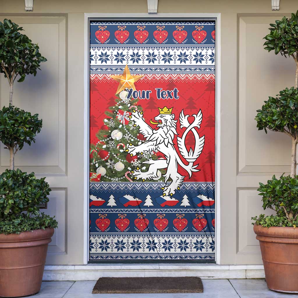 Czech Republic Christmas Personalized Door Cover Vesele Vanoce - Wonder Print Shop