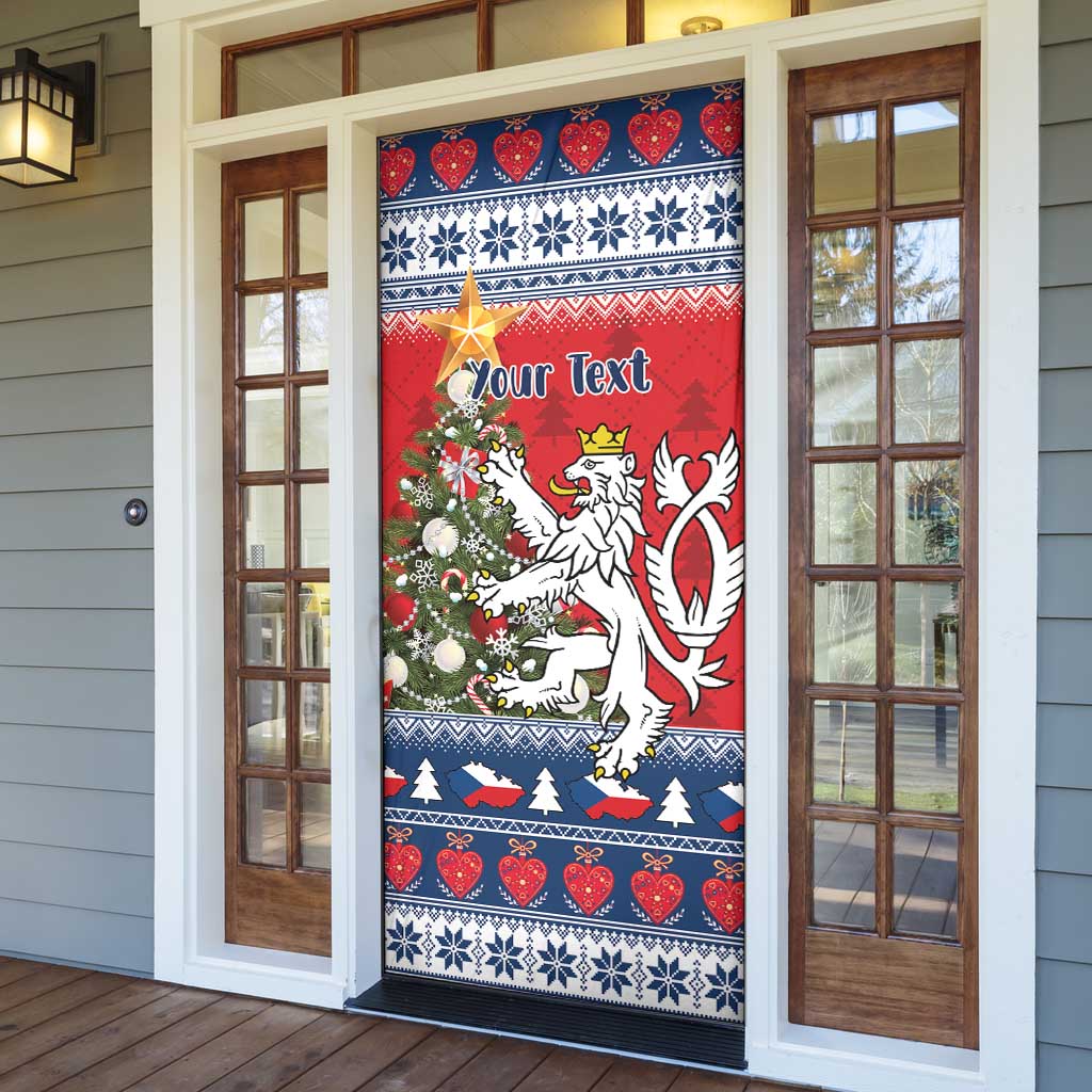 Czech Republic Christmas Personalized Door Cover Vesele Vanoce - Wonder Print Shop
