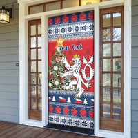 Czech Republic Christmas Personalized Door Cover Vesele Vanoce - Wonder Print Shop