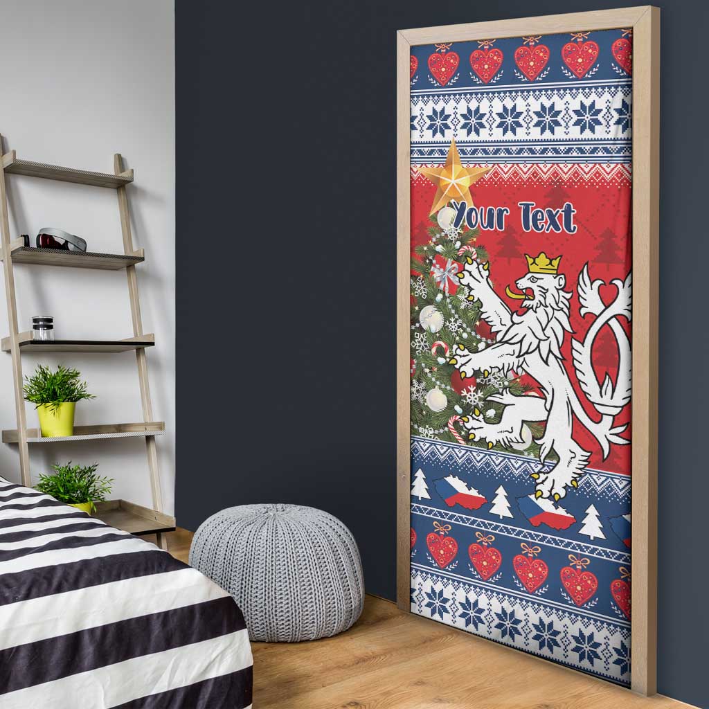 Czech Republic Christmas Personalized Door Cover Vesele Vanoce - Wonder Print Shop