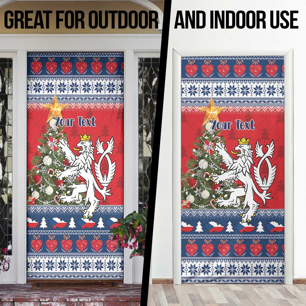 Czech Republic Christmas Personalized Door Cover Vesele Vanoce - Wonder Print Shop