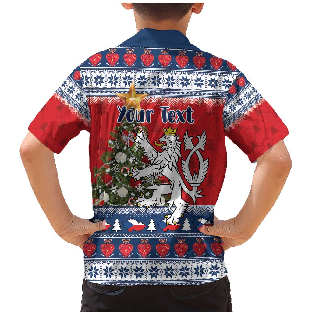 Czech Republic Christmas Personalized Family Matching Mermaid Dress and Hawaiian Shirt Vesele Vanoce - Wonder Print Shop