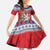 Czech Republic Christmas Personalized Family Matching Mermaid Dress and Hawaiian Shirt Vesele Vanoce - Wonder Print Shop