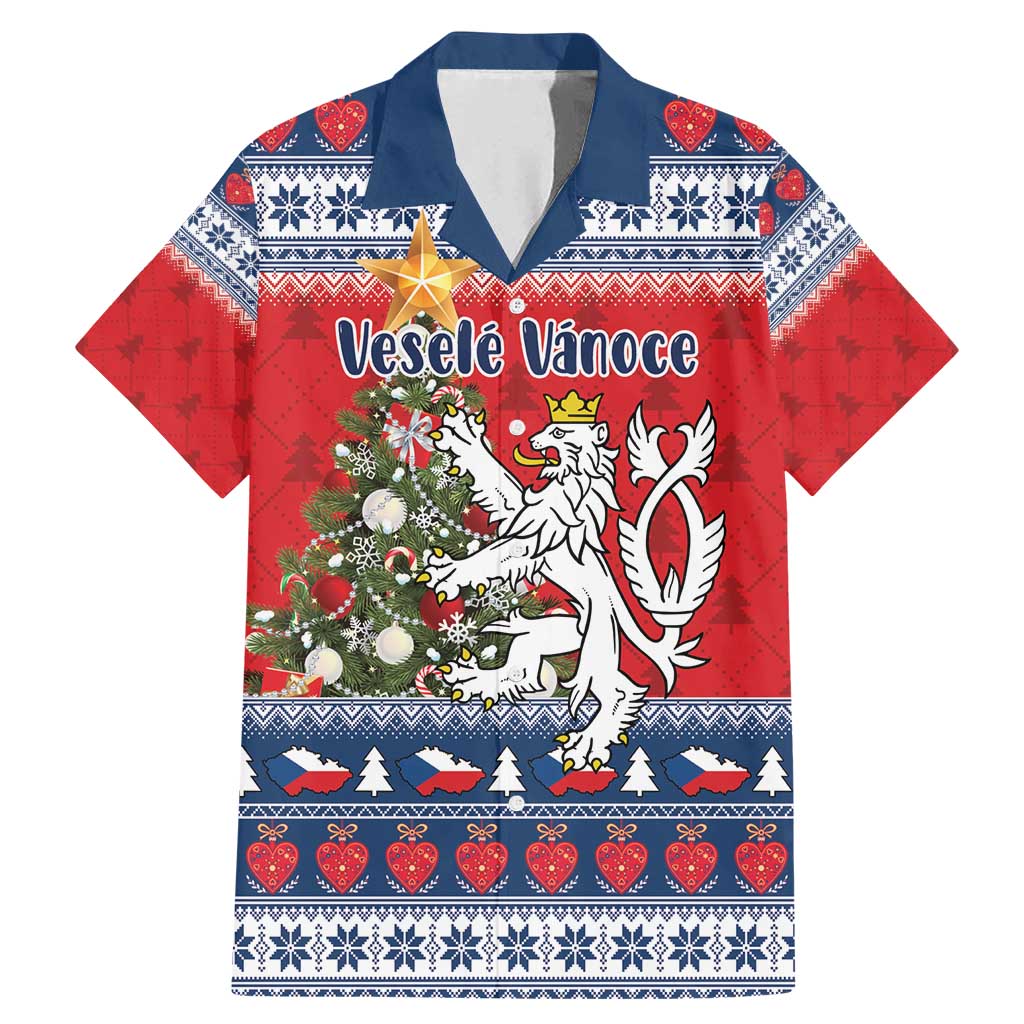 Czech Republic Christmas Personalized Family Matching Mermaid Dress and Hawaiian Shirt Vesele Vanoce - Wonder Print Shop