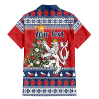 Czech Republic Christmas Personalized Family Matching Mermaid Dress and Hawaiian Shirt Vesele Vanoce - Wonder Print Shop