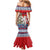 Czech Republic Christmas Personalized Family Matching Mermaid Dress and Hawaiian Shirt Vesele Vanoce - Wonder Print Shop