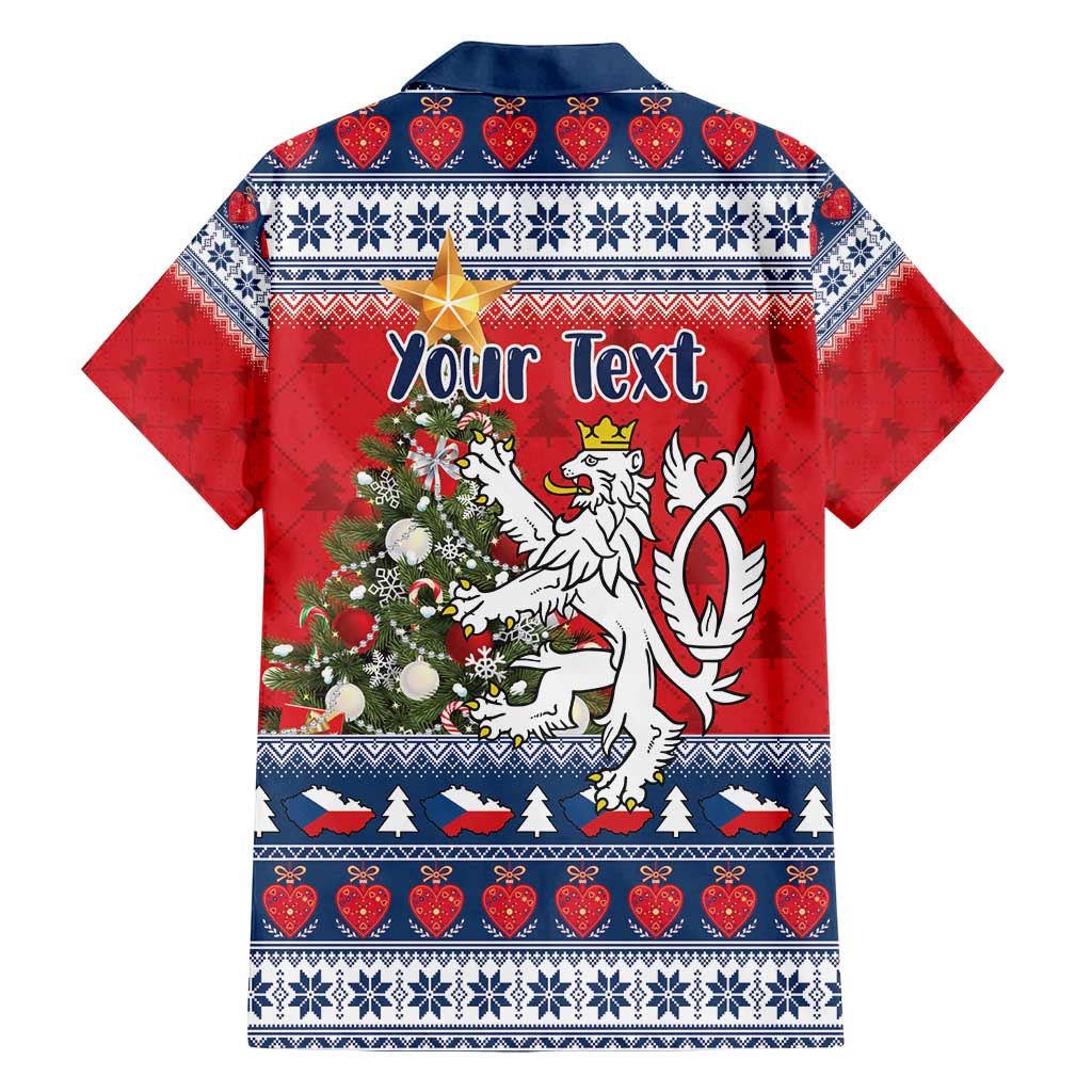 Czech Republic Christmas Personalized Family Matching Off Shoulder Maxi Dress and Hawaiian Shirt Vesele Vanoce - Wonder Print Shop