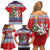 Czech Republic Christmas Personalized Family Matching Off Shoulder Short Dress and Hawaiian Shirt Vesele Vanoce - Wonder Print Shop