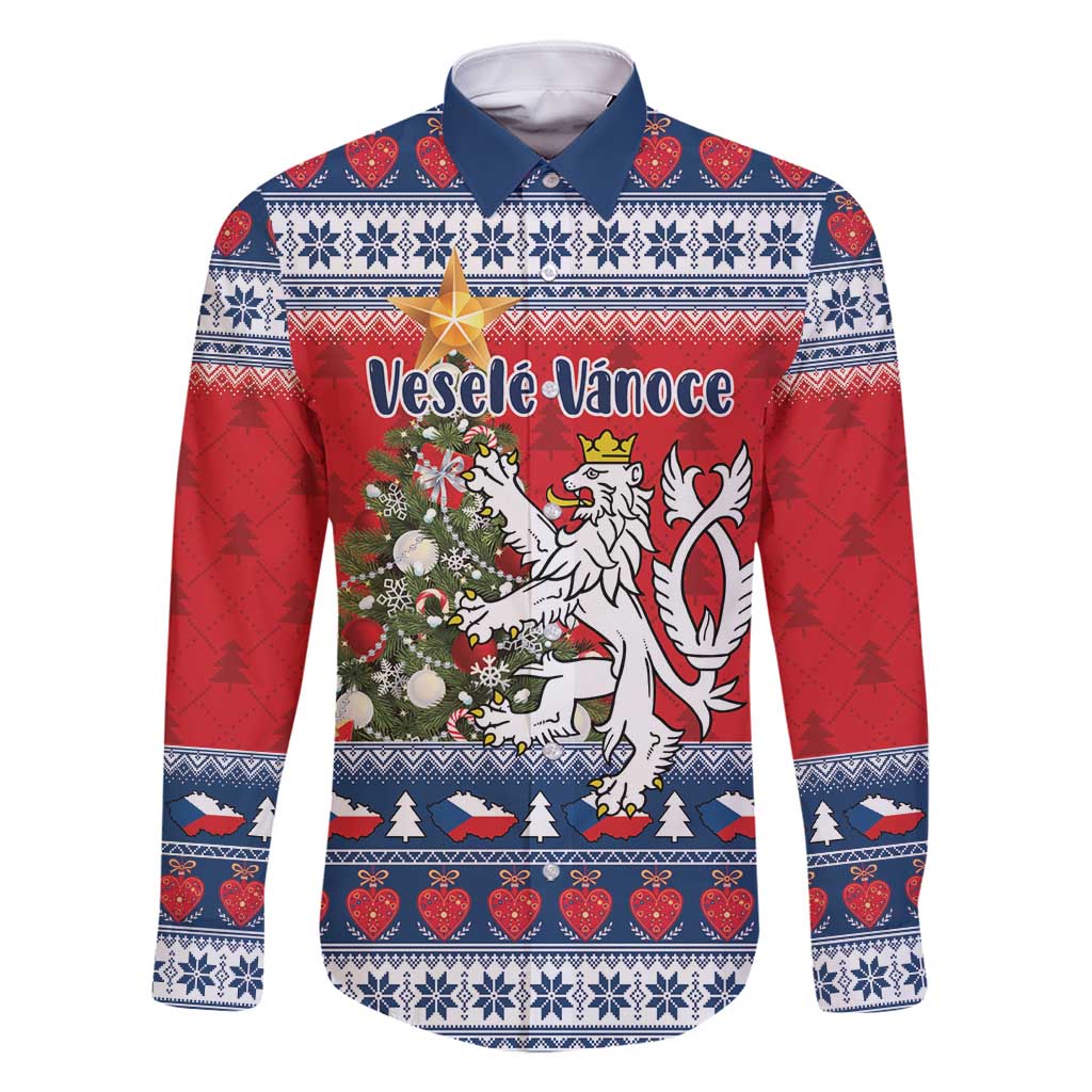 Czech Republic Christmas Personalized Family Matching Off Shoulder Short Dress and Hawaiian Shirt Vesele Vanoce - Wonder Print Shop