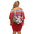 Czech Republic Christmas Personalized Family Matching Off Shoulder Short Dress and Hawaiian Shirt Vesele Vanoce - Wonder Print Shop